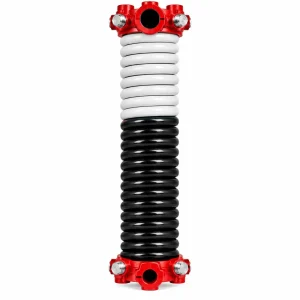 White Spring Torsion - 0.218 Wire x 2 in, D x 26 in. L - Left (Red Cone)
