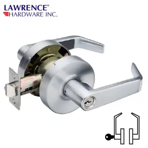 LAWRENCE HARDWARE 5300 SERIES – Storeroom / US26D Lever Lockset / LH5307
